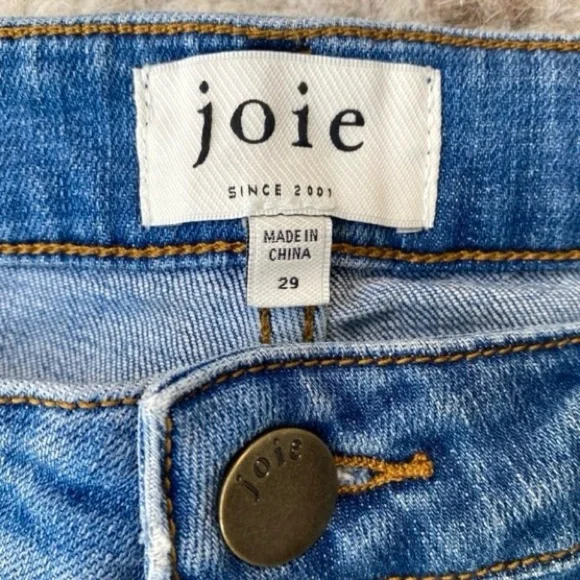 Joie High Rise Cargo Utility Straight Leg Jeans, Size 29 - Picture 5 of 11